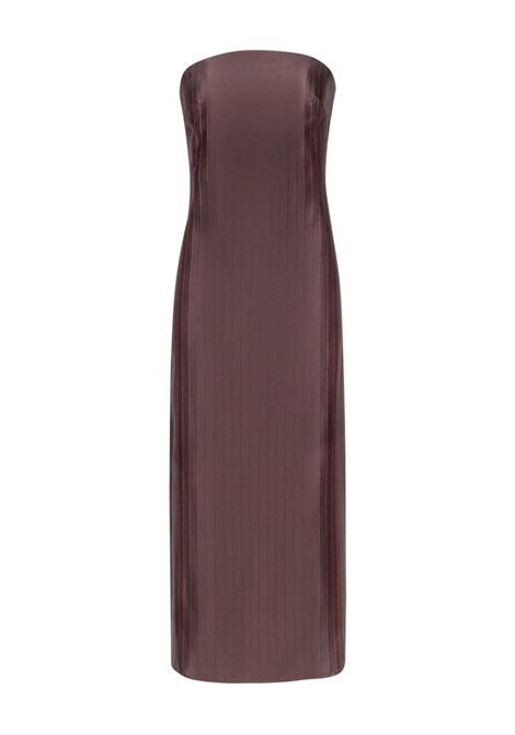 abito bustier giuliana donna marrone LOULOU DE SAISON | GIULIADARK BROWN